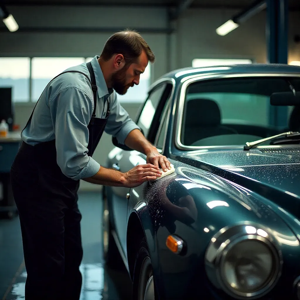 Interieur reiniging luxe voertuig